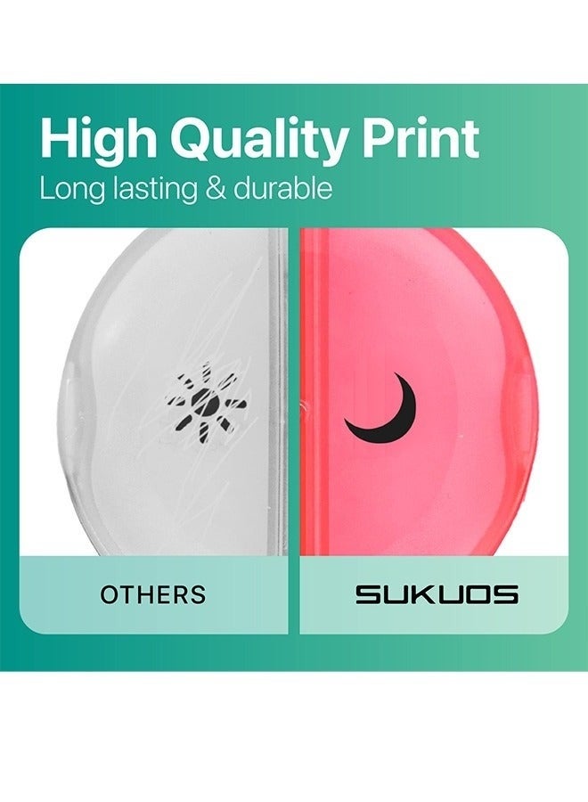 منظِّم الأقراص الأسبوعي 2 مرات في اليوم، صندوق أقراص السفر 7 أيام، صباحًا مساءً علبة الأقراص مرتين في اليوم، منظِّمات الفيتامينات اليومية المحمولة للأدوية، الفيتامينات، زيت السمك، المكملات الغذائية (شفاف) - Image 2